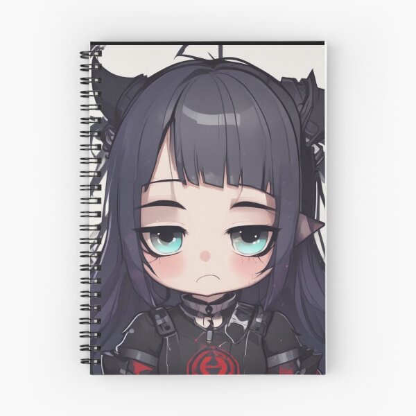 Item preview, Meh Chibi Anime Goth Chick designed and sold by KnottyToons.