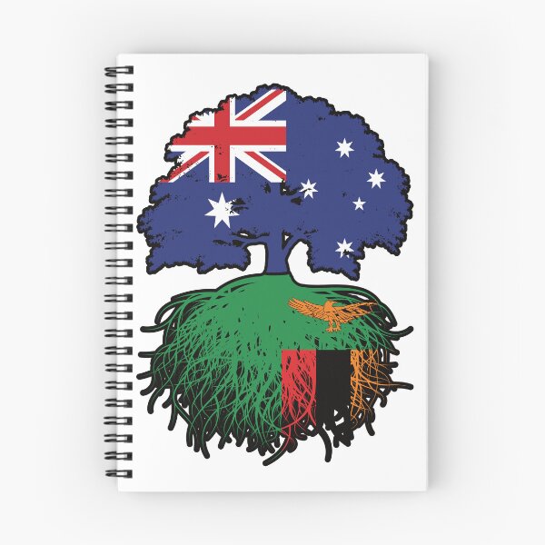 Item preview, Zambia Zambian Australian Australia Tree Roots Flag designed and sold by FlagX.