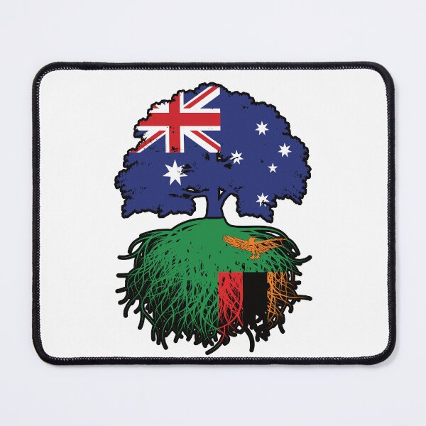 Item preview, Zambia Zambian Australian Australia Tree Roots Flag designed and sold by FlagX.