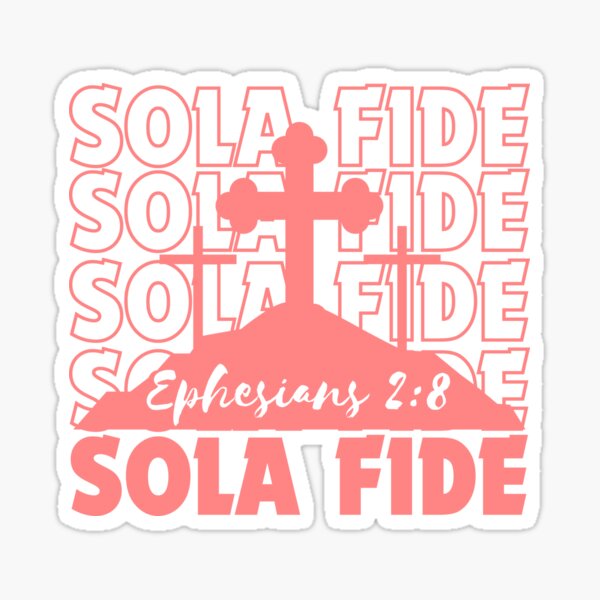 Vista previa del artículo con la obra «Sola Fide, cristiana», diseñado y vendido por MoriaStore.