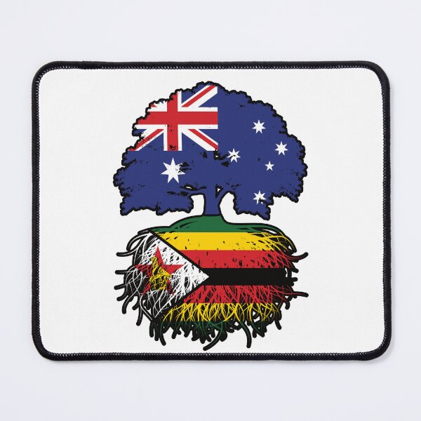 Item preview, Zimbabwe Zimbabwean Australian Australia Tree Roots Flag designed and sold by FlagX.