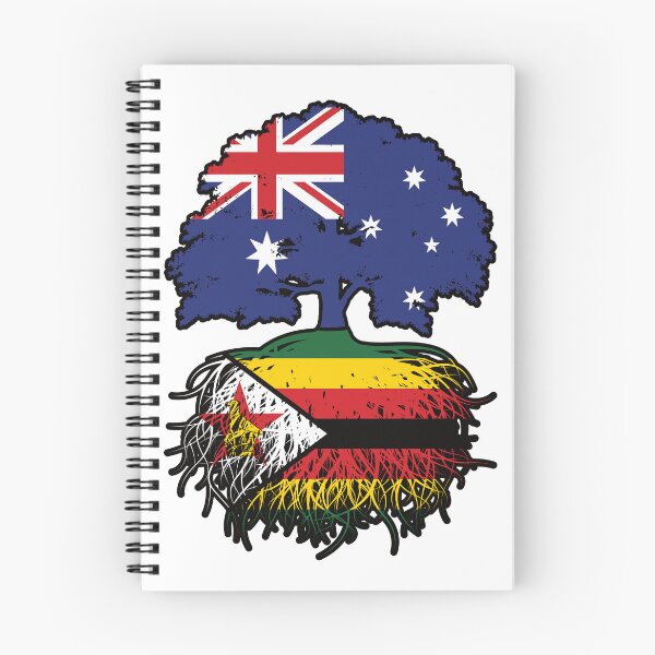 Item preview, Zimbabwe Zimbabwean Australian Australia Tree Roots Flag designed and sold by FlagX.