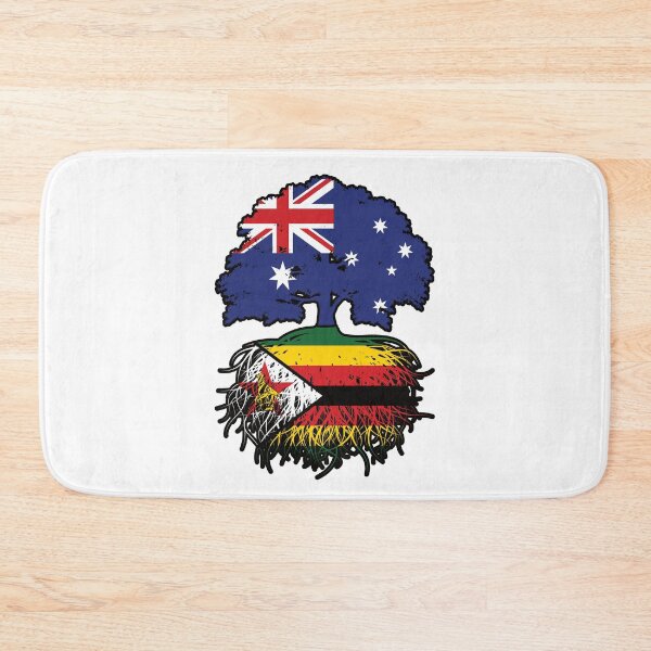 Item preview, Zimbabwe Zimbabwean Australian Australia Tree Roots Flag designed and sold by FlagX.