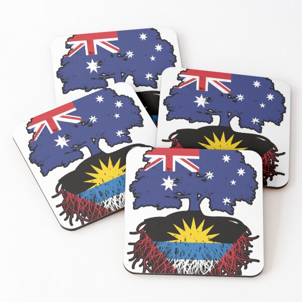 Item preview, Antigua Antiguan Australian Australia Tree Roots Flag designed and sold by FlagX.