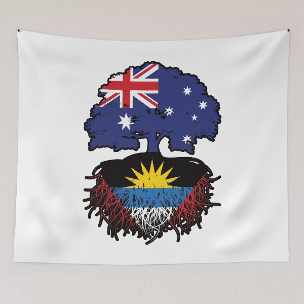 Item preview, Antigua Antiguan Australian Australia Tree Roots Flag designed and sold by FlagX.