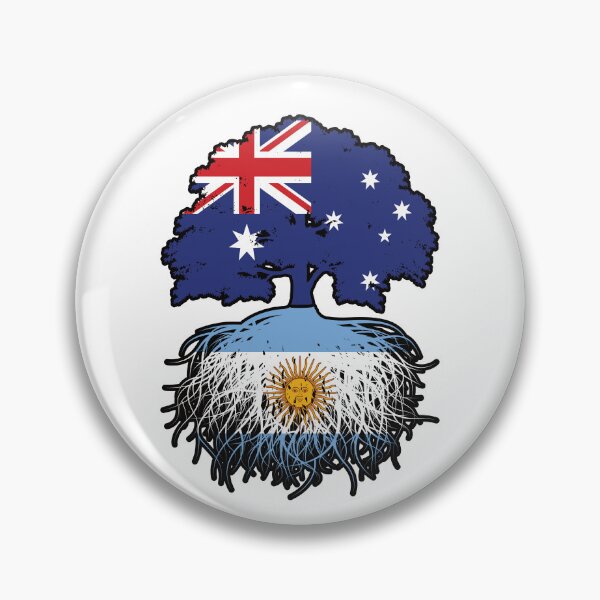 Item preview, Argentina Argentine Australian Australia Tree Roots Flag designed and sold by FlagX.