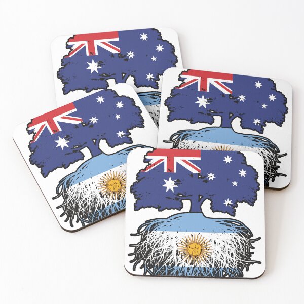 Item preview, Argentina Argentine Australian Australia Tree Roots Flag designed and sold by FlagX.