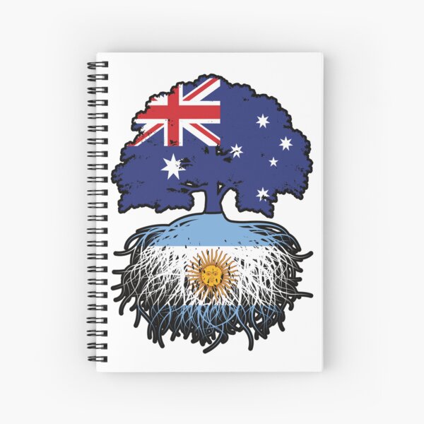 Aperçu de l'œuvre Argentine Argentine Australie Australie Racines d'arbres Drapeau créée et vendue par FlagX.