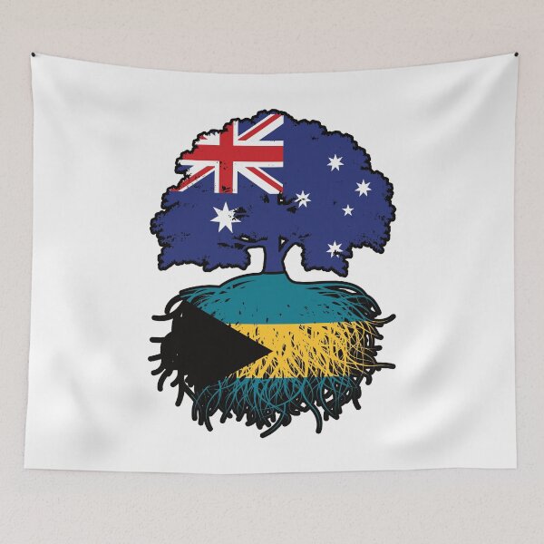 Item preview, Bahamas Bahamian Australian Australia Tree Roots Flag designed and sold by FlagX.
