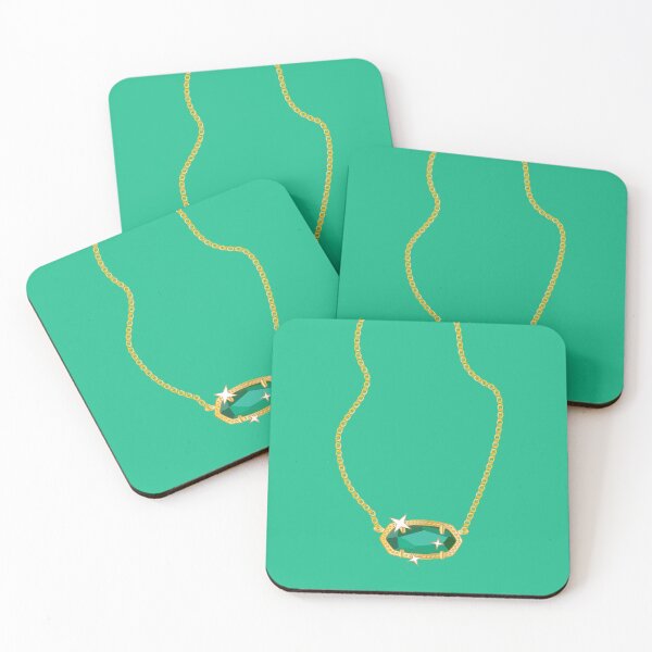 Item preview, Kendra Scott Elisa Emerald Pendant Necklace designed and sold by BlueSkyTheory.