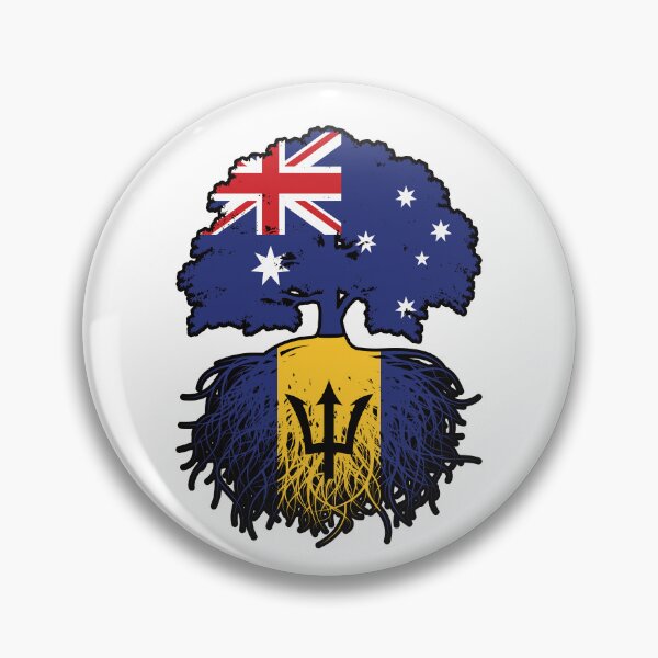 Item preview, Barbados Barbadian Australian Australia Tree Roots Flag designed and sold by FlagX.