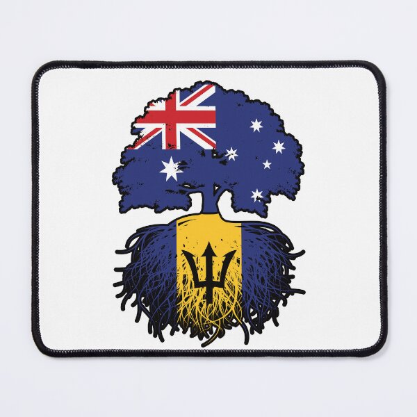 Item preview, Barbados Barbadian Australian Australia Tree Roots Flag designed and sold by FlagX.