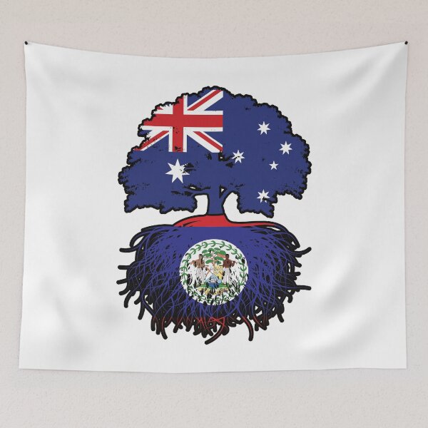 Item preview, Belize Belizean Australian Australia Tree Roots Flag designed and sold by FlagX.