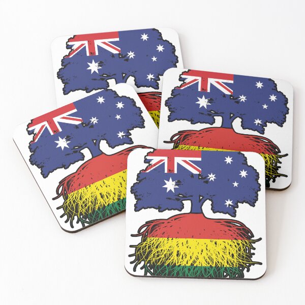 Item preview, Bolivia Bolivian Australian Australia Tree Roots Flag designed and sold by FlagX.