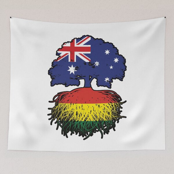 Item preview, Bolivia Bolivian Australian Australia Tree Roots Flag designed and sold by FlagX.
