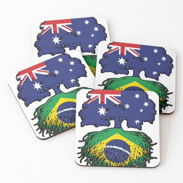 Item preview, Brazil Brazilian Australian Australia Tree Roots Flag designed and sold by FlagX.