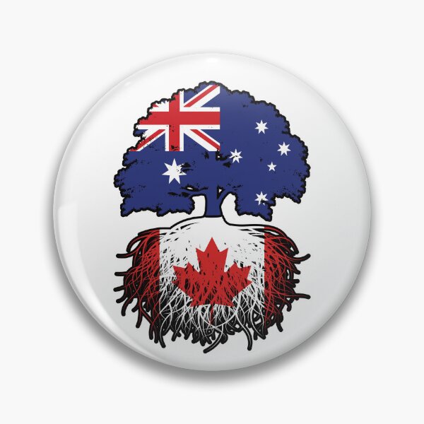 Item preview, Canada Canadian Australian Australia Tree Roots Flag designed and sold by FlagX.