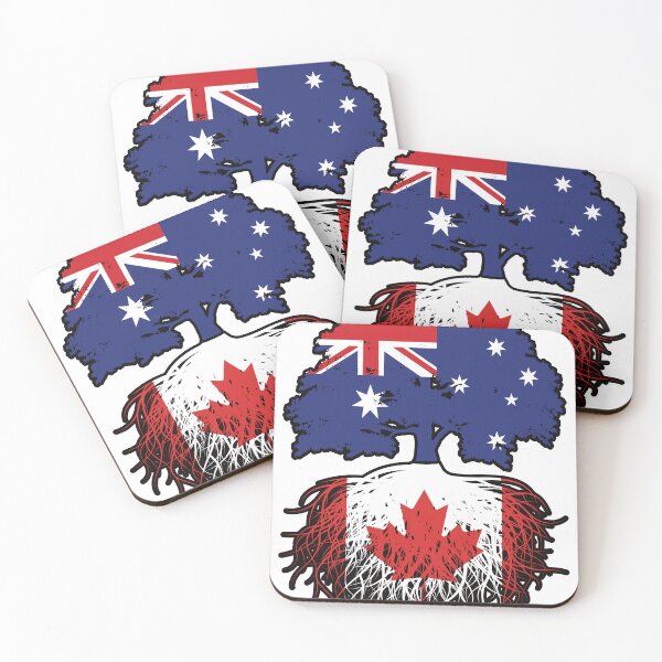 Item preview, Canada Canadian Australian Australia Tree Roots Flag designed and sold by FlagX.