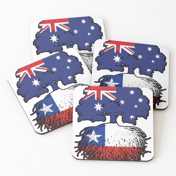 Item preview, Chile Chilean Australian Australia Tree Roots Flag designed and sold by FlagX.