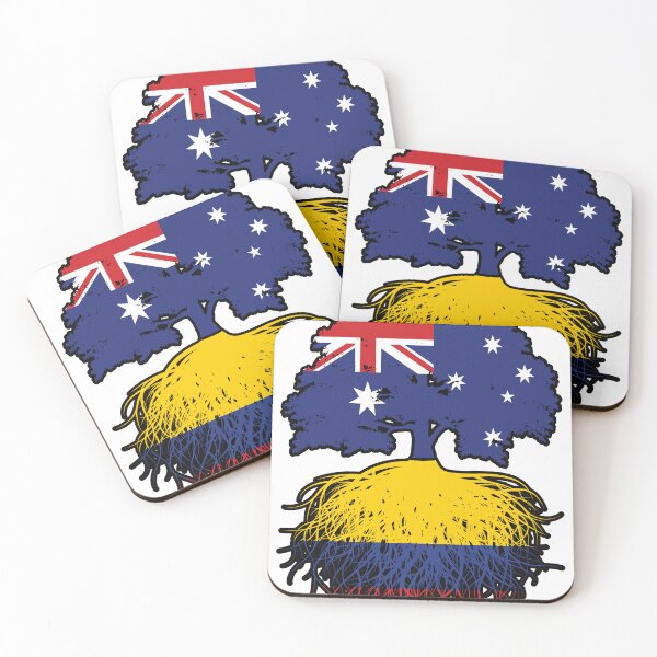 Item preview, Colombia Colombian Australian Australia Tree Roots Flag designed and sold by FlagX.
