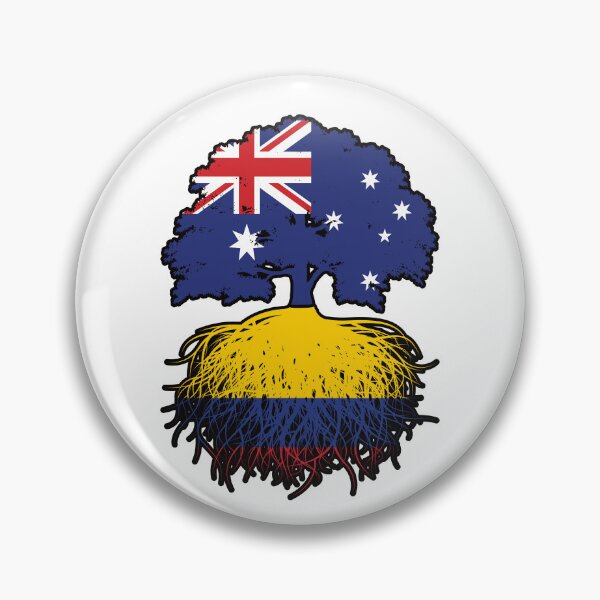 Item preview, Colombia Colombian Australian Australia Tree Roots Flag designed and sold by FlagX.
