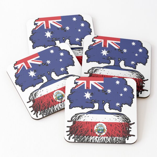 Item preview, Costa Rica Costa Rican Australian Australia Tree Roots Flag designed and sold by FlagX.