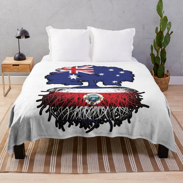Item preview, Costa Rica Costa Rican Australian Australia Tree Roots Flag designed and sold by FlagX.