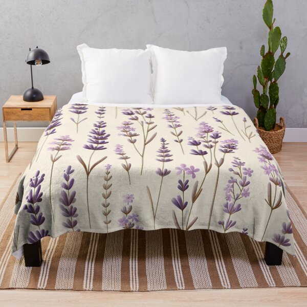 Item preview, Lavender Flower Print designed and sold by PinUpPizzazz.