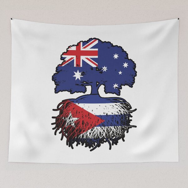 Item preview, Cuba Cuban Australian Australia Tree Roots Flag designed and sold by FlagX.
