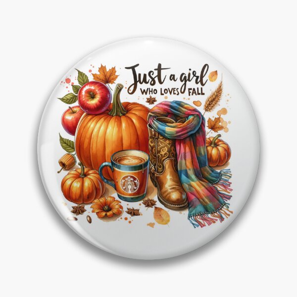 Item preview, Just a girl who loves Fall stickers and more designed and sold by CRandRRstickers.