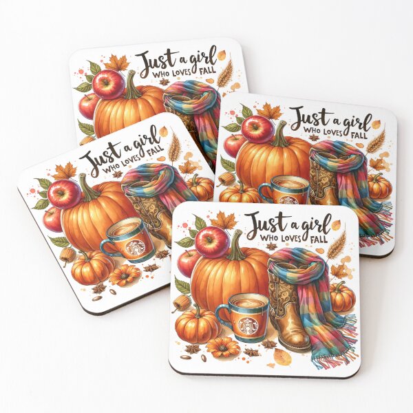 Item preview, Just a girl who loves Fall stickers and more designed and sold by CRandRRstickers.
