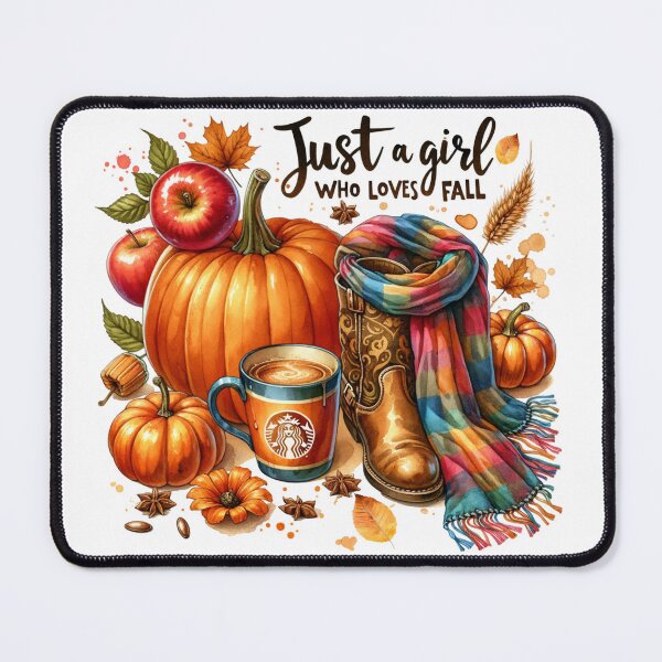 Item preview, Just a girl who loves Fall stickers and more designed and sold by CRandRRstickers.