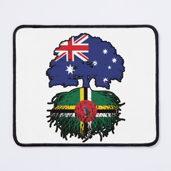 Item preview, Dominica Dominican Australian Australia Tree Roots Flag designed and sold by FlagX.