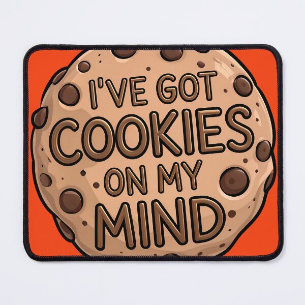 Item preview, I've Got Cookies On My Mind Funny Food Quote designed and sold by TheArtOfPat.