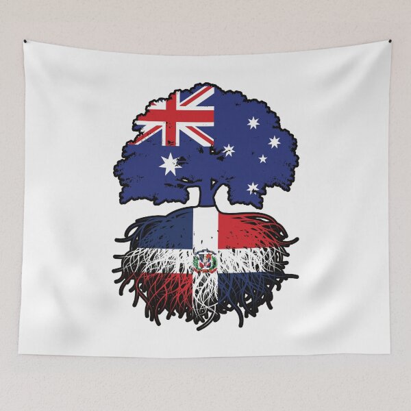 Item preview, Dominican Republic Dominican Australian Australia Tree Roots Flag designed and sold by FlagX.