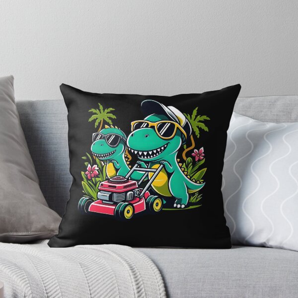 Item preview, Funny Lawn Mower Two Dinosaur Lawn Mowing Gardening Kids designed and sold by MTRBSK11.