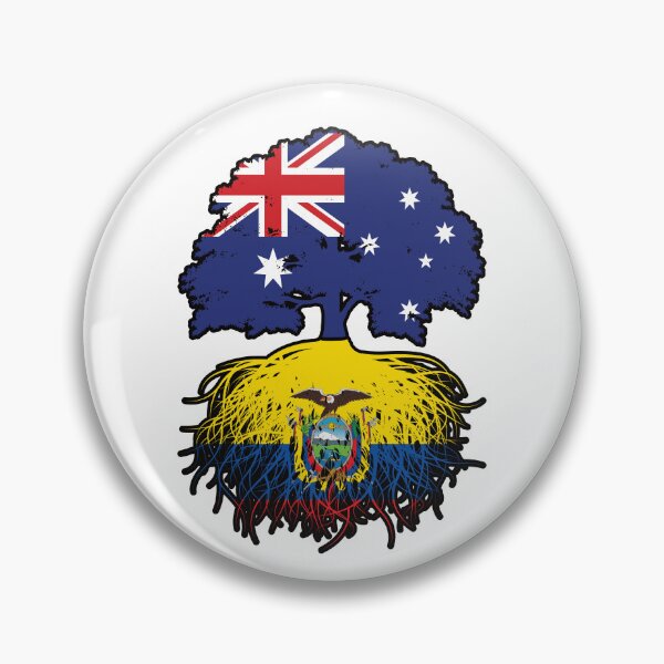 Item preview, Ecuador Ecuadorian Australian Australia Tree Roots Flag designed and sold by FlagX.
