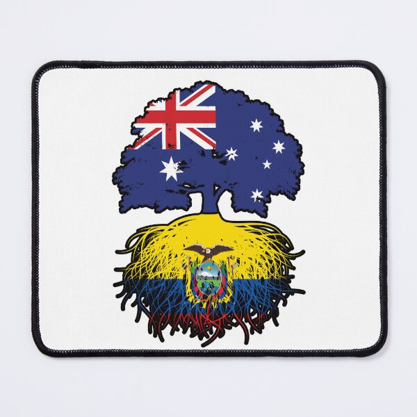 Item preview, Ecuador Ecuadorian Australian Australia Tree Roots Flag designed and sold by FlagX.