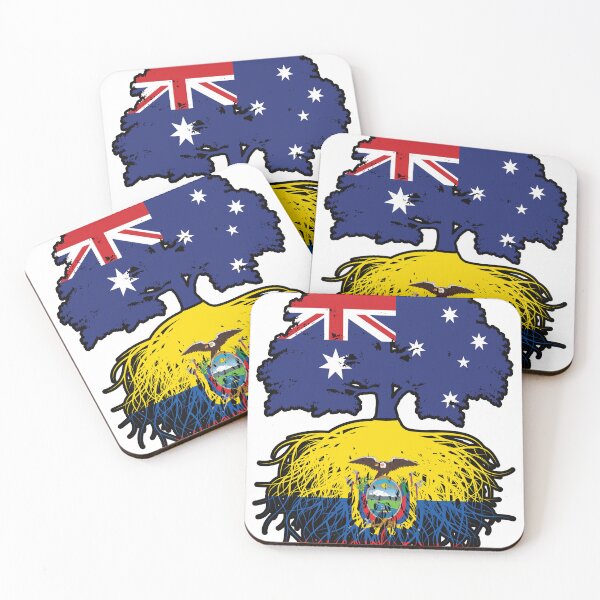 Item preview, Ecuador Ecuadorian Australian Australia Tree Roots Flag designed and sold by FlagX.