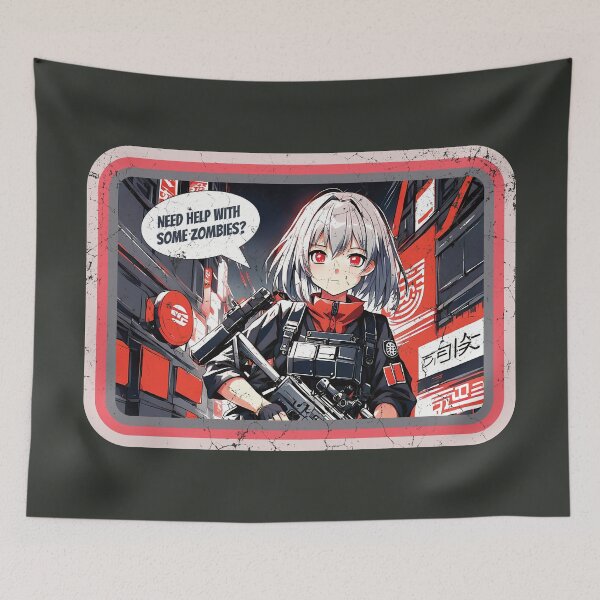 Item preview, Zombie Killer: The Cute Anime Kind! designed and sold by ORuaircDesigns.