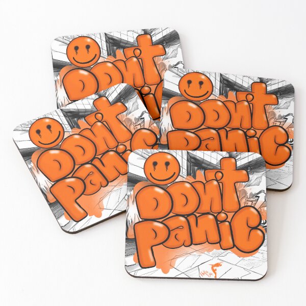 Item preview, Don’t Panic Graffiti Bubble Orange designed and sold by HellaDopeOrca.