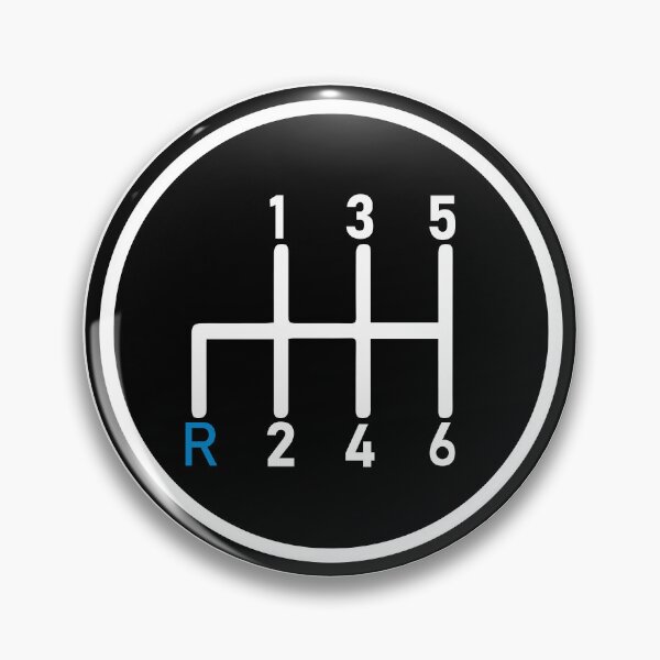 Item preview, 6 Speed Manual Transmission Logo 1 (Blue R Bottom Left) designed and sold by 718Raindeer.