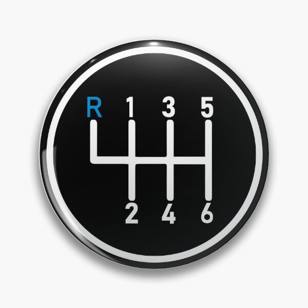 Item preview, 6 Speed Manual Transmission Logo 1 (Blue R Top Left) designed and sold by 718Raindeer.