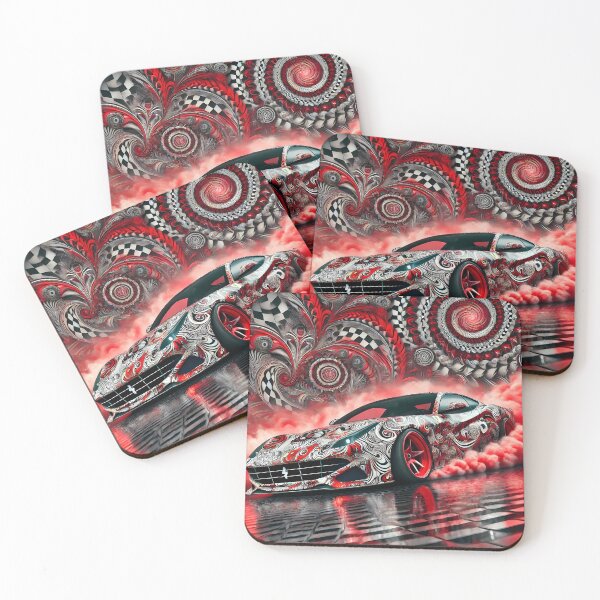Item preview, Psychadelic red ferrari designed and sold by Psychacharm.