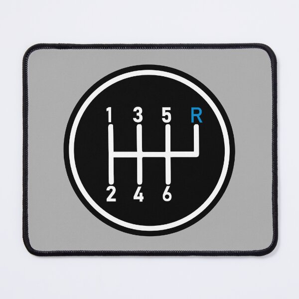 Item preview, 6 Speed Manual Transmission Logo 1 (Blue R Top Right) designed and sold by 718Raindeer.