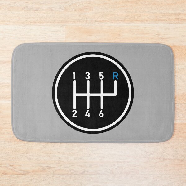 Item preview, 6 Speed Manual Transmission Logo 1 (Blue R Top Right) designed and sold by 718Raindeer.