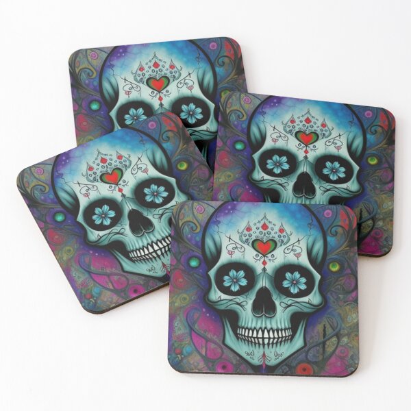 Item preview, Abstract Sugar Skull Art designed and sold by TheDarkWardrobe.