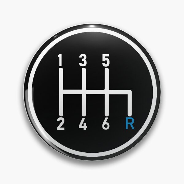 Item preview, 6 Speed Manual Transmission Logo 1 (Blue R Bottom Right) designed and sold by 718Raindeer.