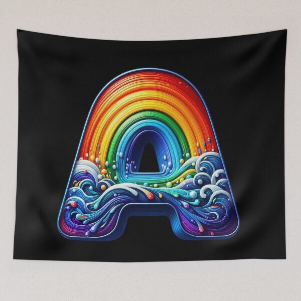 Item preview, Letter A, Rainbow designed and sold by Myra365Art.