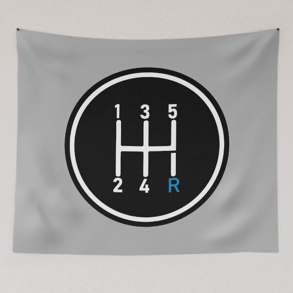 Item preview, 5 Speed Manual Transmission Logo 1 (Blue R) designed and sold by 718Raindeer.